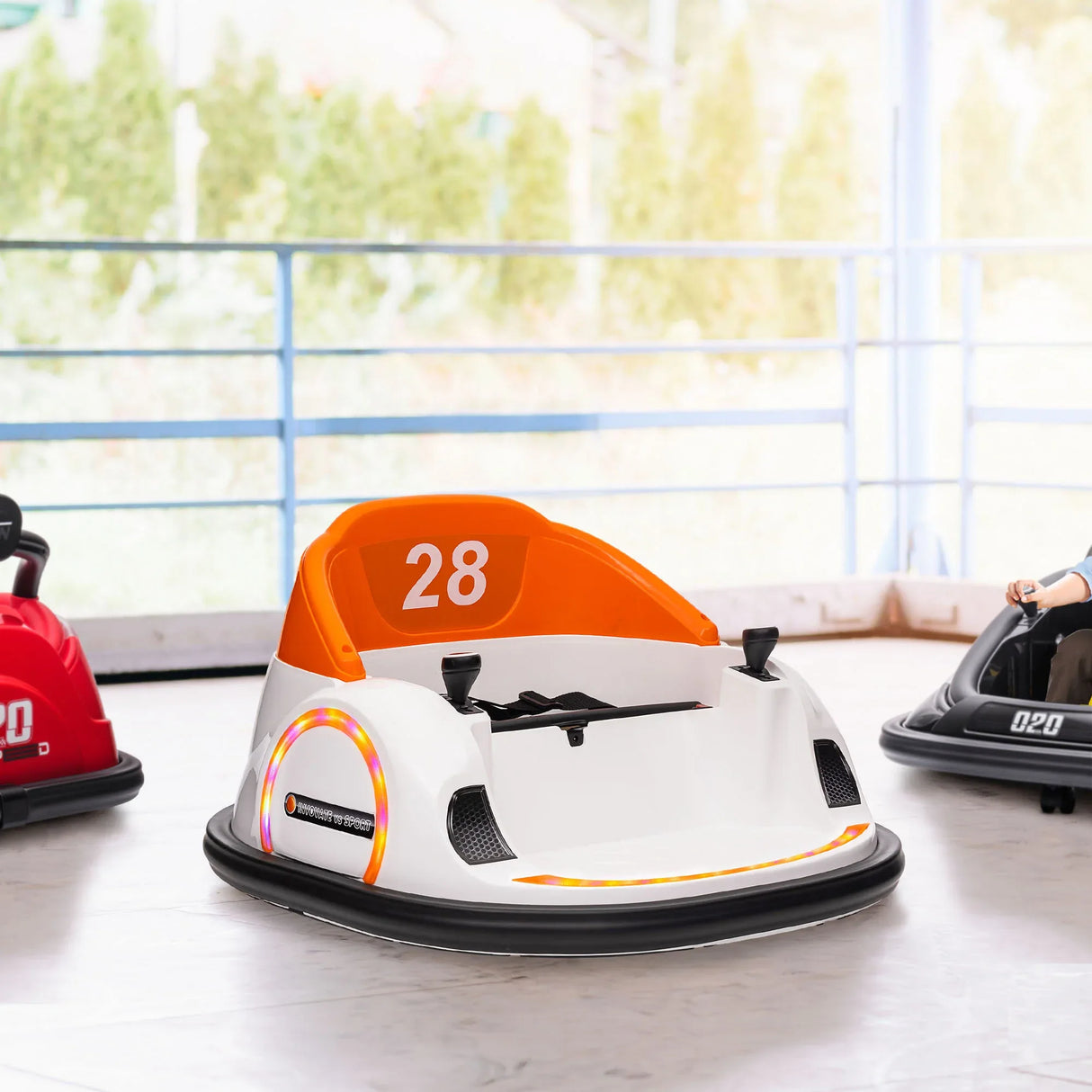 Toddler Bumper Car With Remote Control And LED Lights - Omega Lifestyles