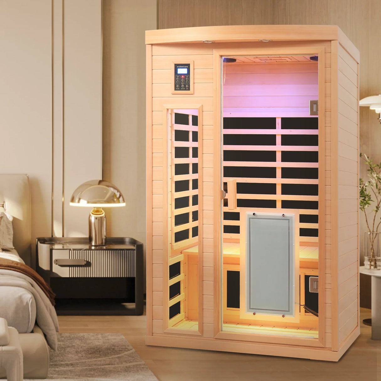 Hemlock Two-Person Low EMF Far Infrared Sauna Room - Omega Lifestyles