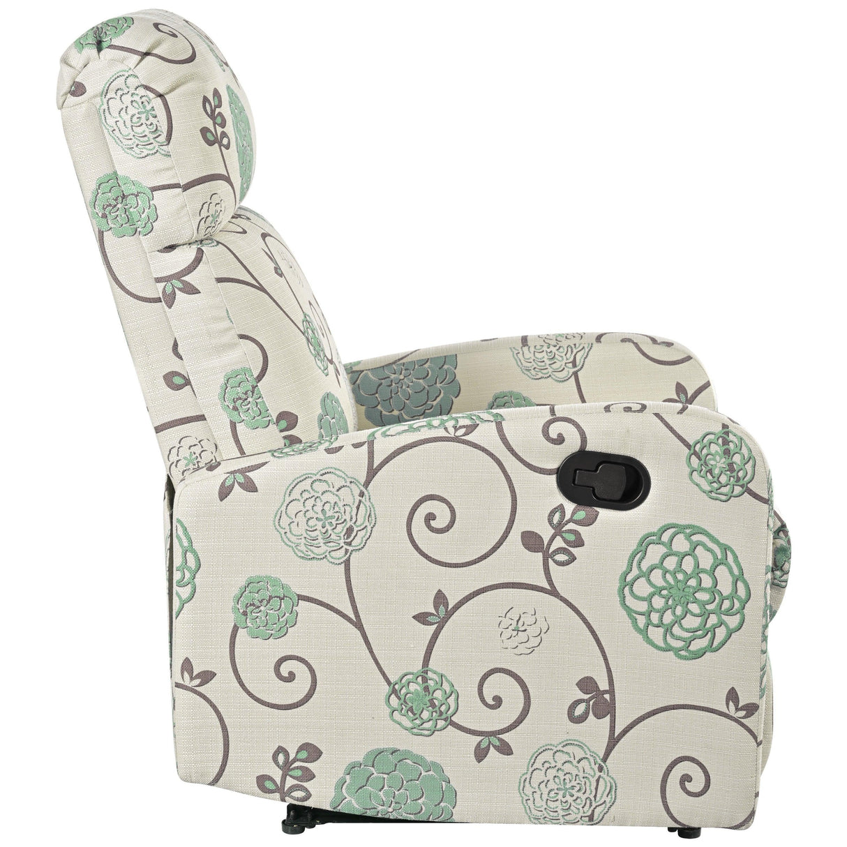 Manual Recliner Chair With Adjustable Backrest And Plush Upholstery - Omega Lifestyles