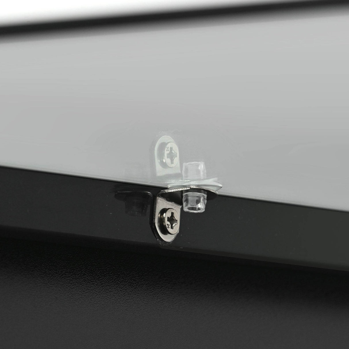 Modernist 2-Tier Black Tempered Glass Coffee Table - Sleep Galleria