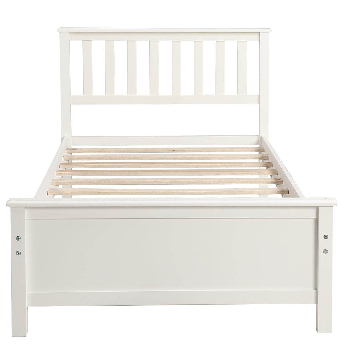 Twin Solid Wood Platform Bed With Headboard Footboard - Omega Lifestyles
