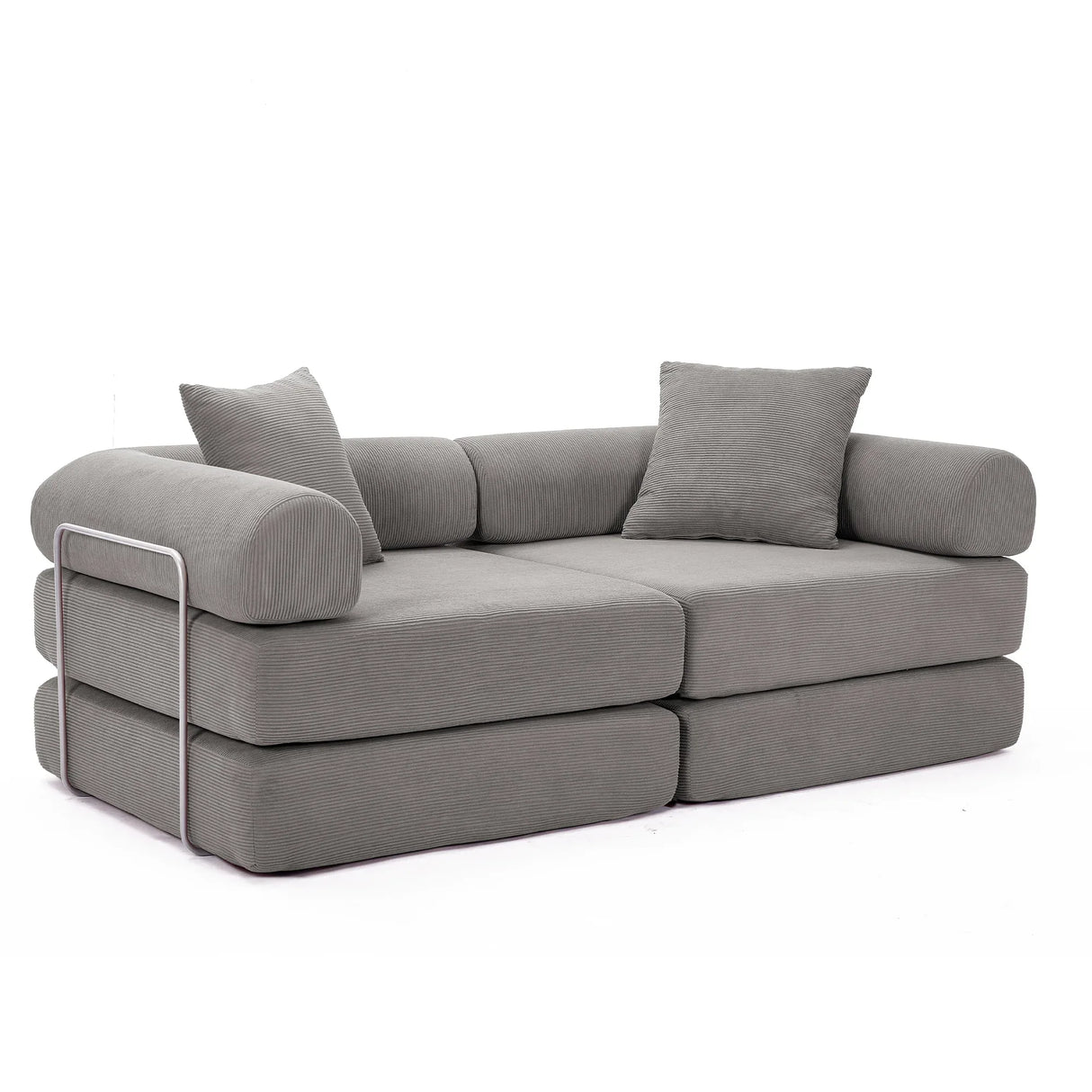 Modular Corduroy Folding Convertible Sofa Bed - Omega Lifestyles
