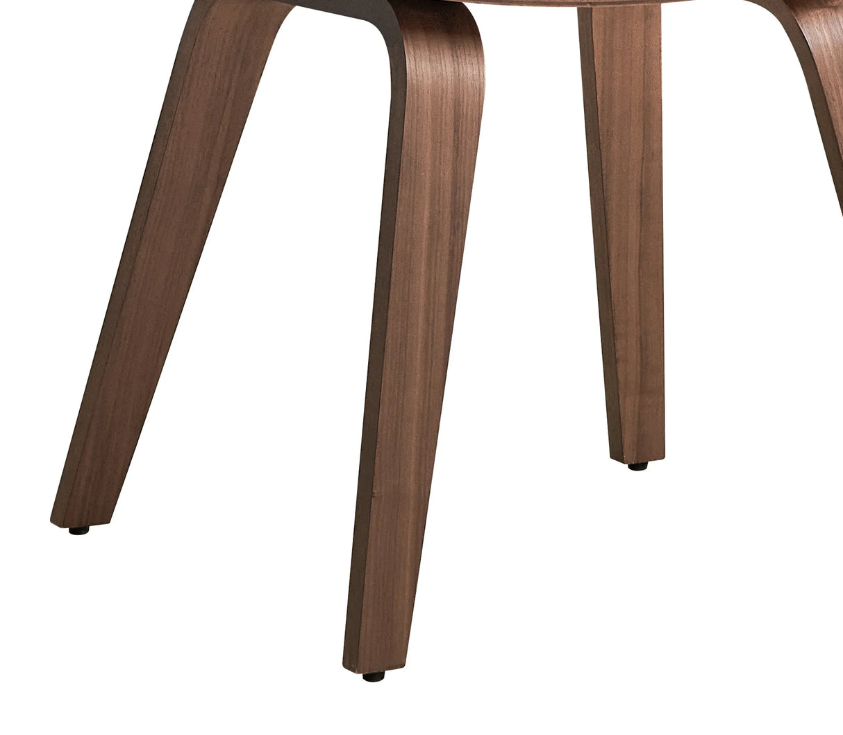 Set of 2 White Boucle Walnut Finish Side Chairs - Omega Lifestyles