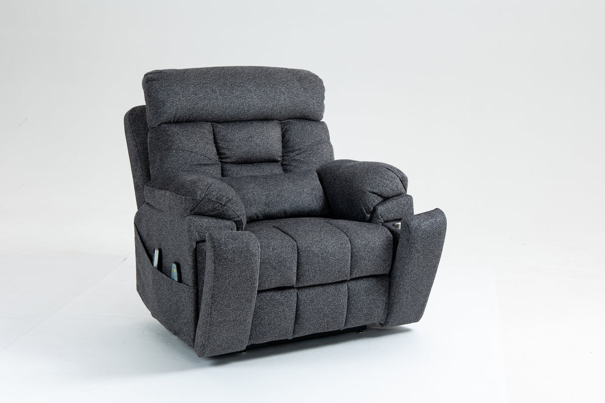 Oversized Velvet Electric Lift Massage Recliner Chair