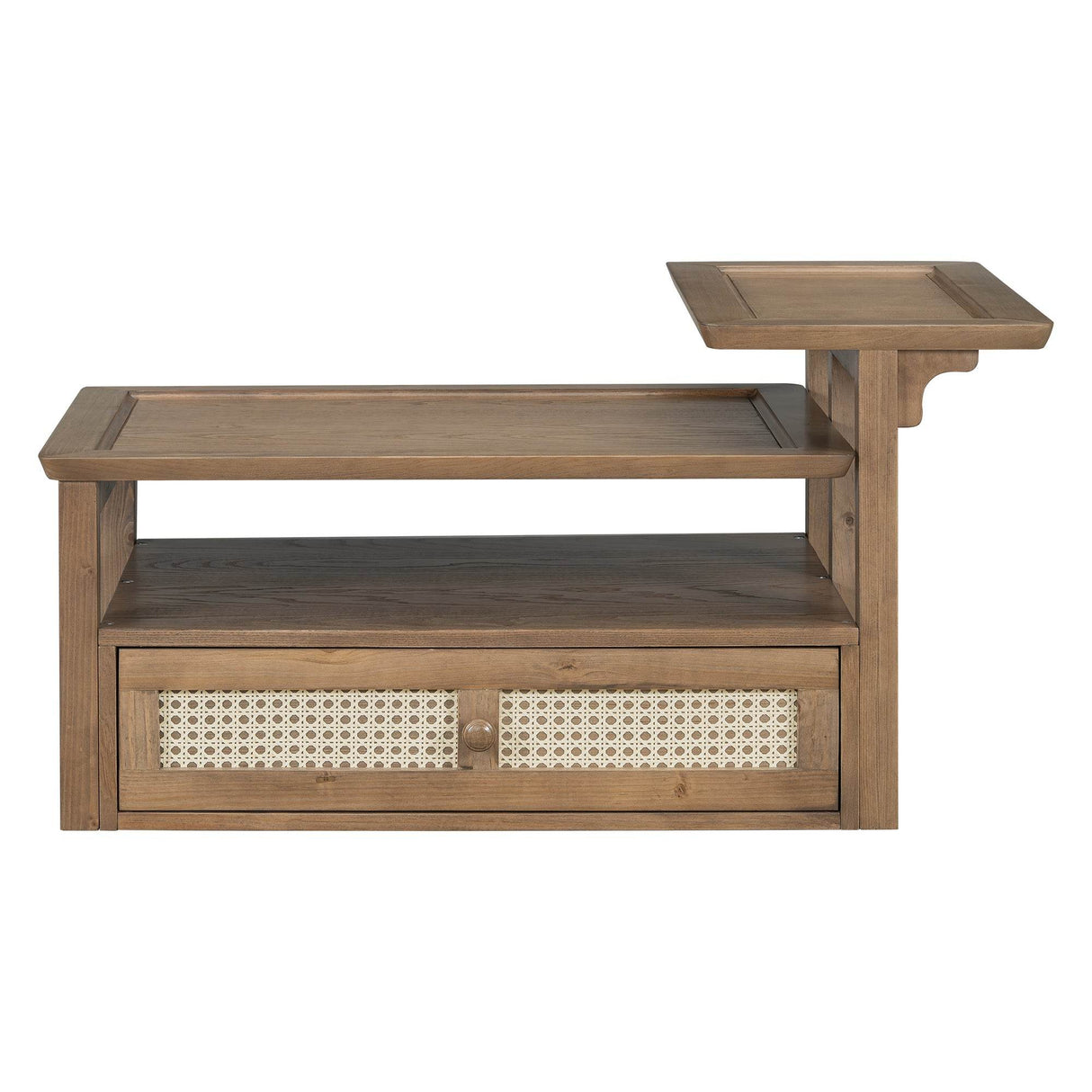 Modern Dark Brown MDF Coffee Table With Storage Drawer - Sleep Galleria