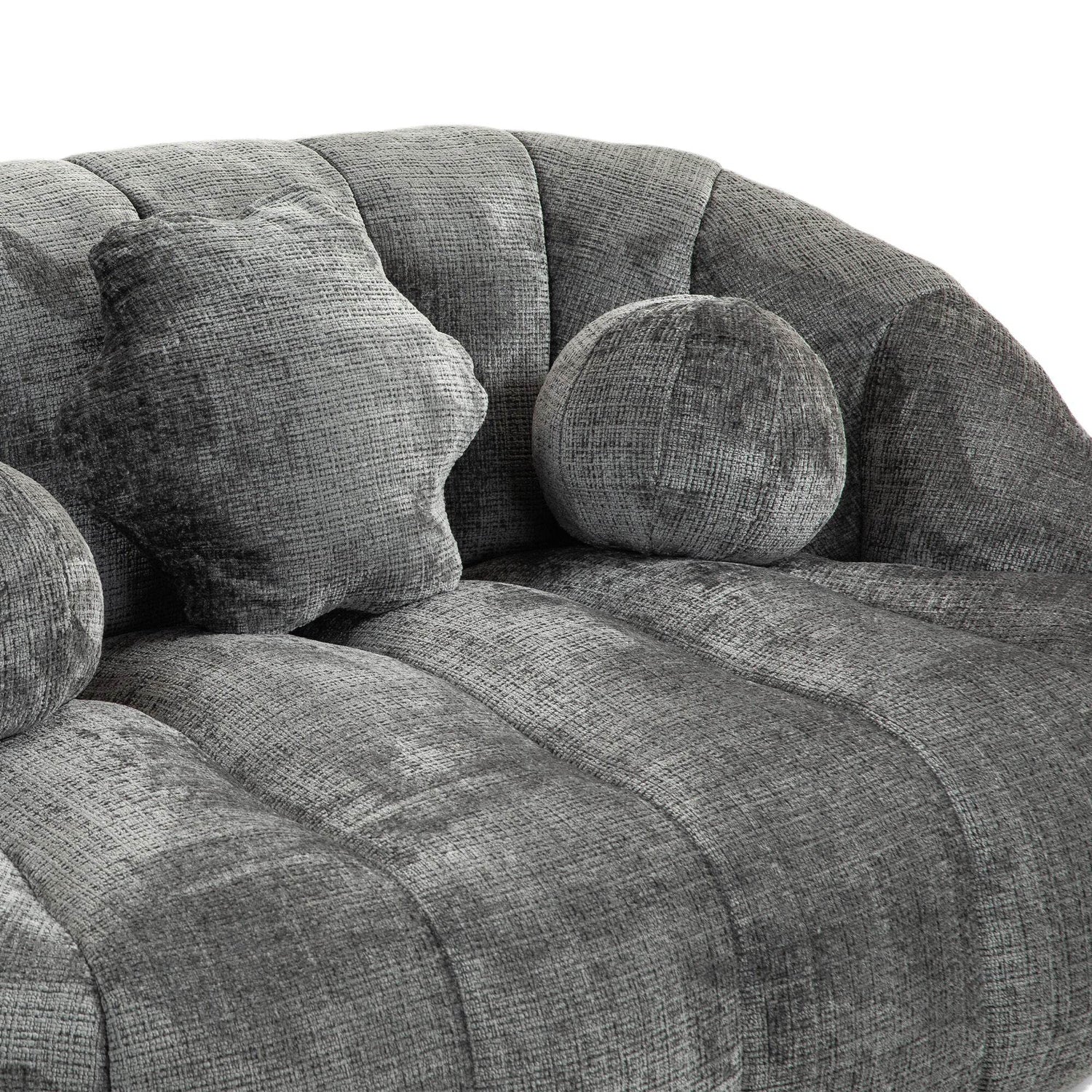 High Density Foam Chenille Bean Bag Lounge Chair - Sleep Galleria