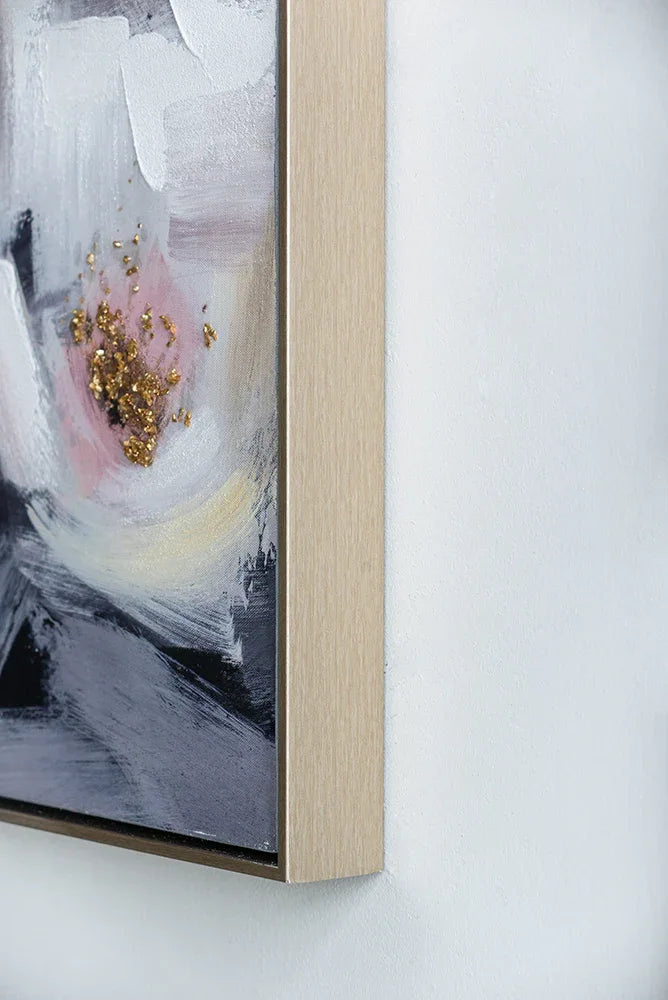 Sarah Multicolor Framed Floral Oil Painting Wall Art - Omega Lifestyles