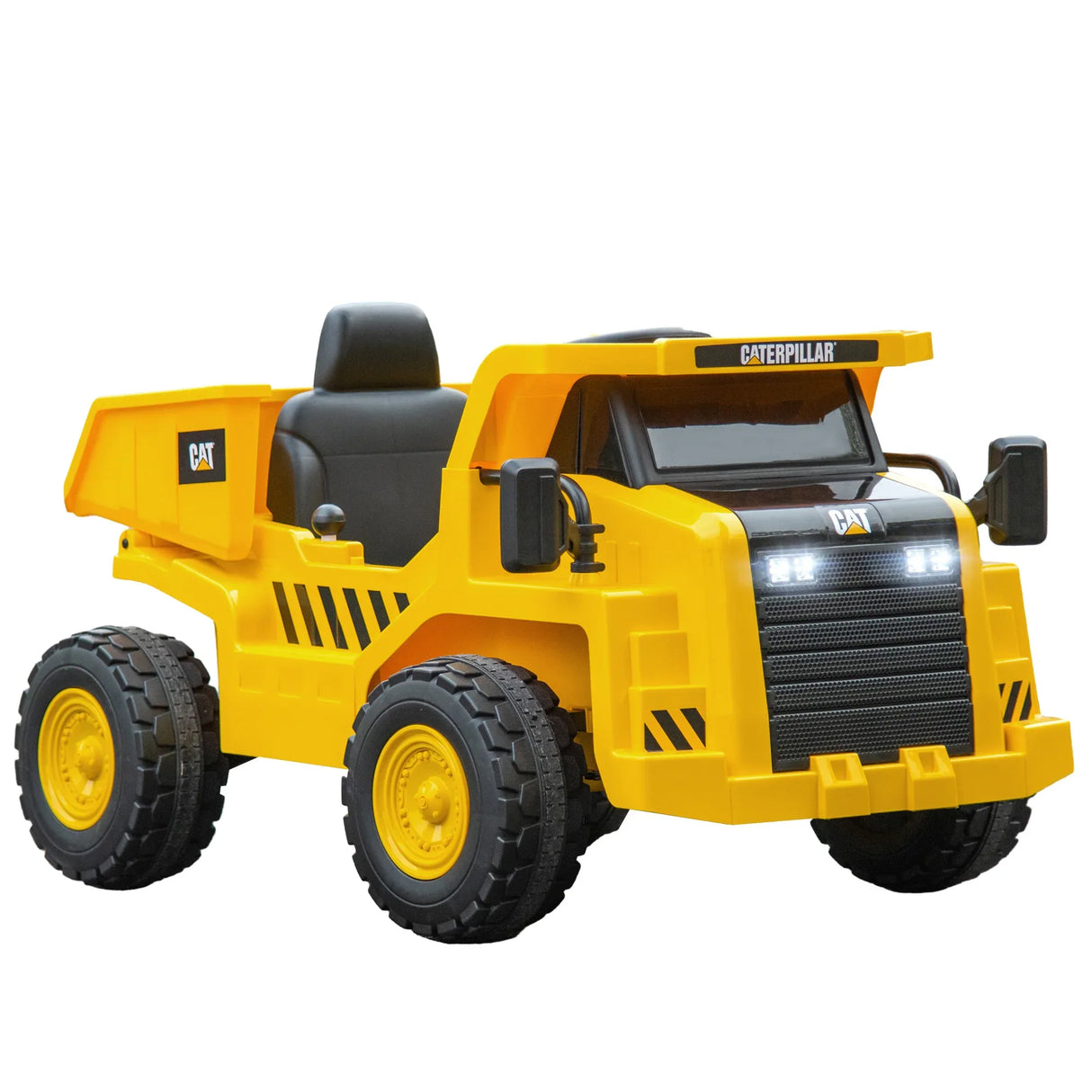 Caterpillar Licensed 12V Ride-On Dump Truck Toy - Omega Lifestyles