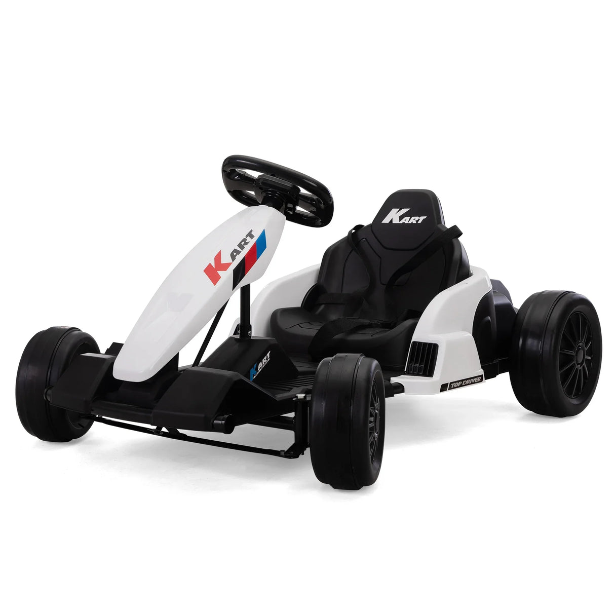 Electric Kids Ride-On Go-Kart With Music and Safety Gear - Omega Lifestyles