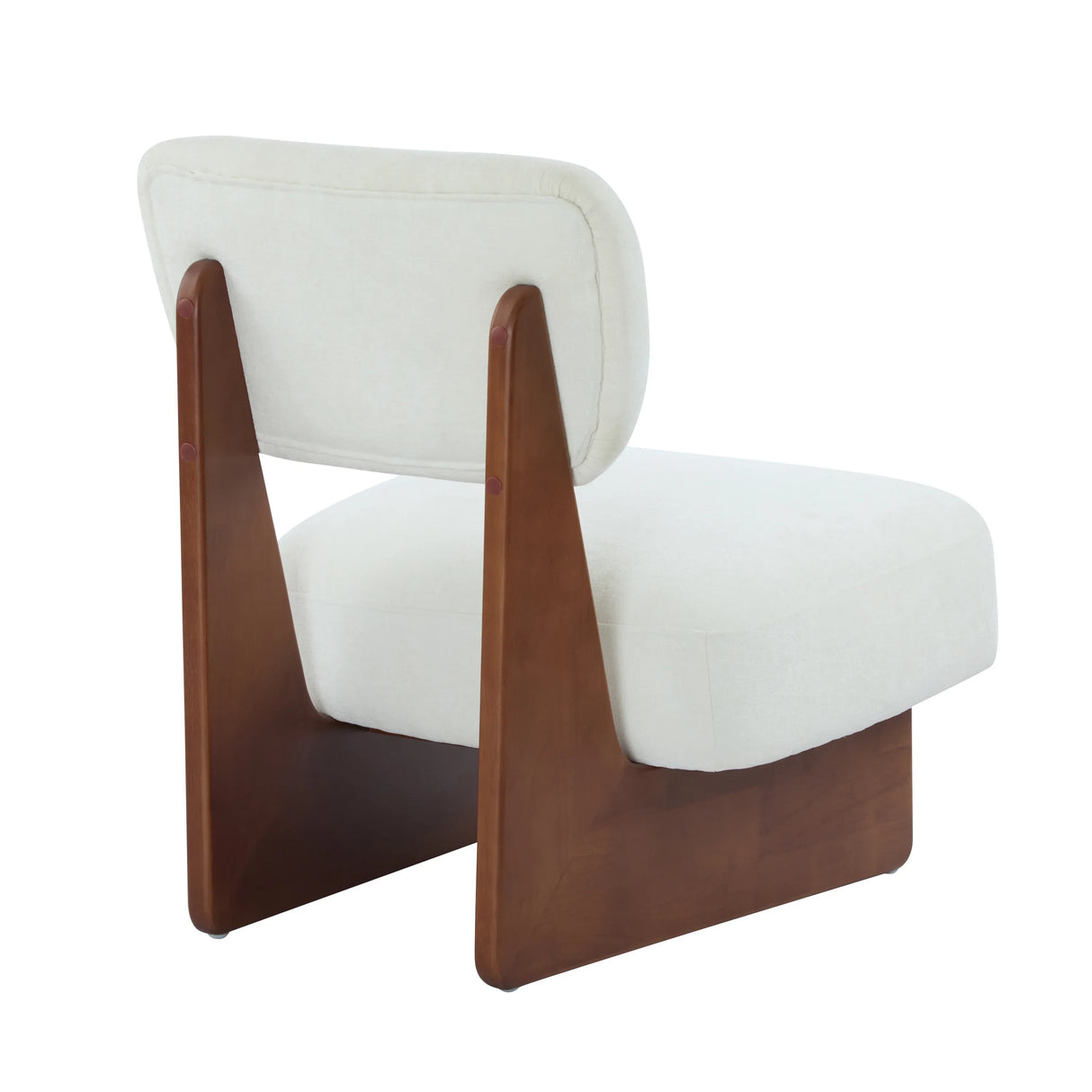 Set of 2 Modern Beige Polyester Upholstered Lounge Chairs - Omega Lifestyles