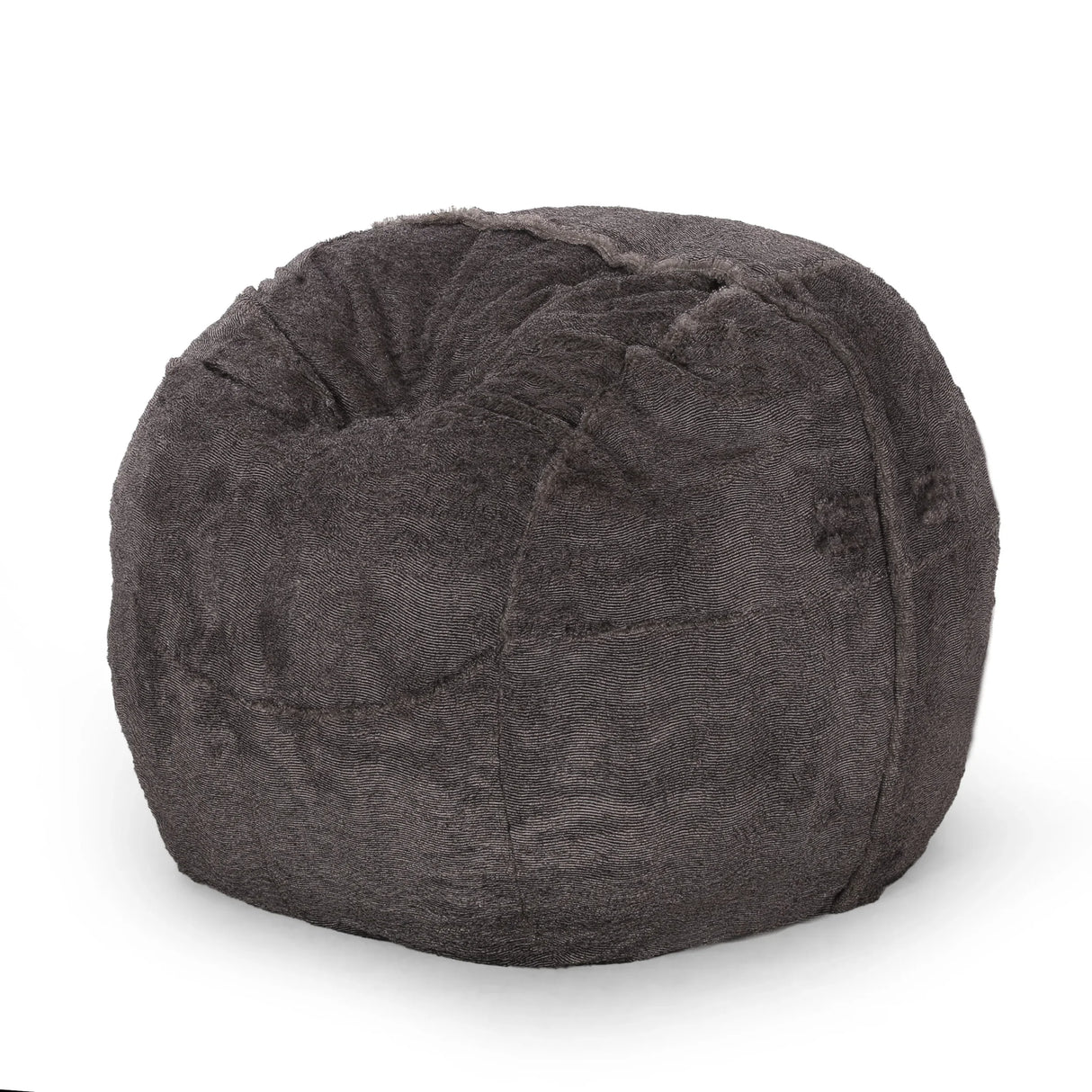Modern Faux Fur Foam Filled 5-Foot Cozy Bean Bag - Omega Lifestyles