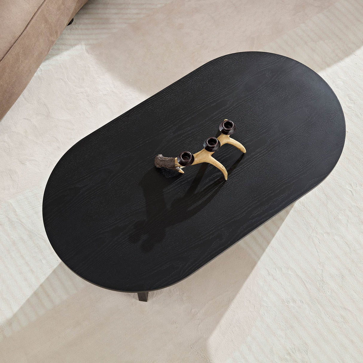 Modern Compact MDF Pedestal Base Coffee Table - Sleep Galleria