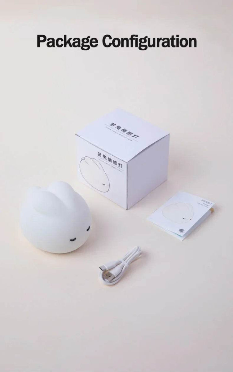 Cute Bunny Silicone Rechargeable LED Night Light - Sleep Galleria