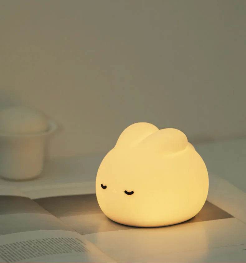 Cute Bunny Silicone Rechargeable LED Night Light - Sleep Galleria
