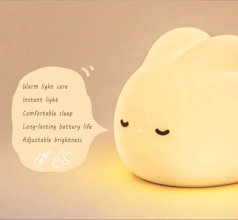 Cute Bunny Silicone Rechargeable LED Night Light - Sleep Galleria