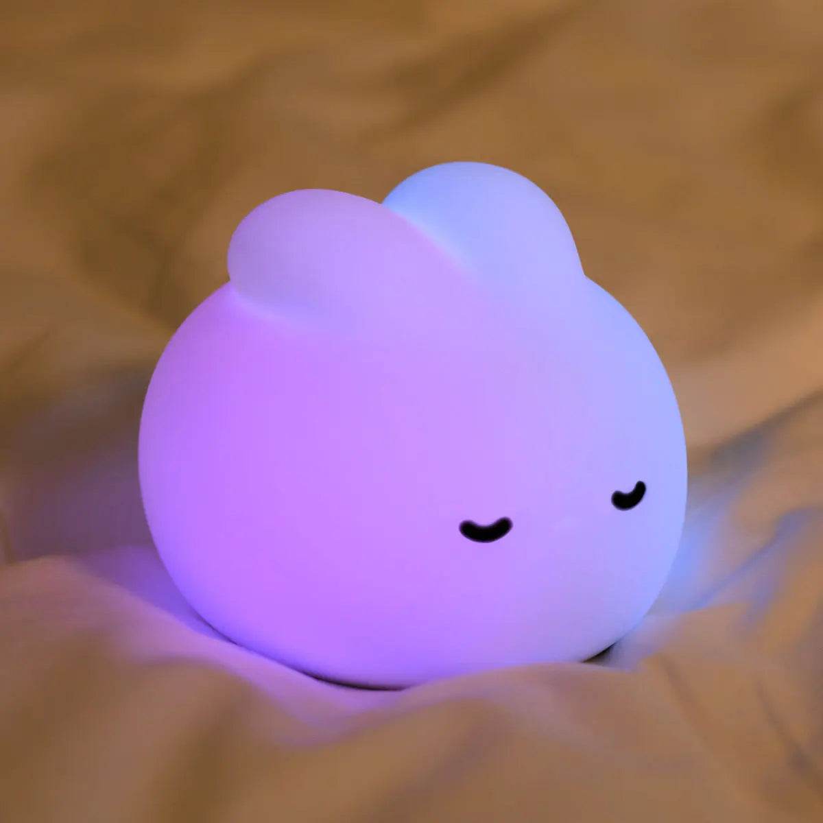 Cute Bunny Silicone Rechargeable LED Night Light - Sleep Galleria
