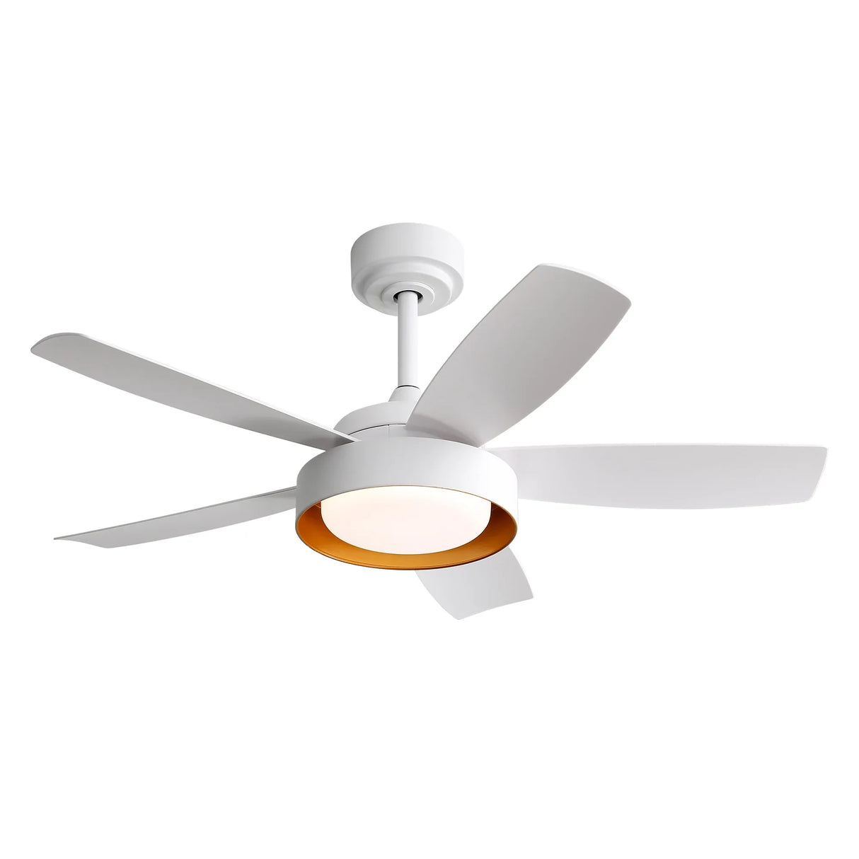 42-Inch White Remote Control Dimmable LED Ceiling Fan - Omega Lifestyles