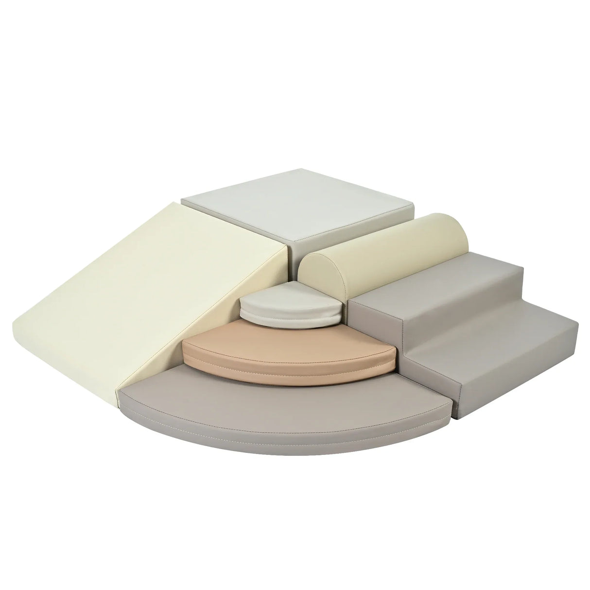 7-Piece Soft Foam Climbing Blocks Toddler Playset - Omega Lifestyles