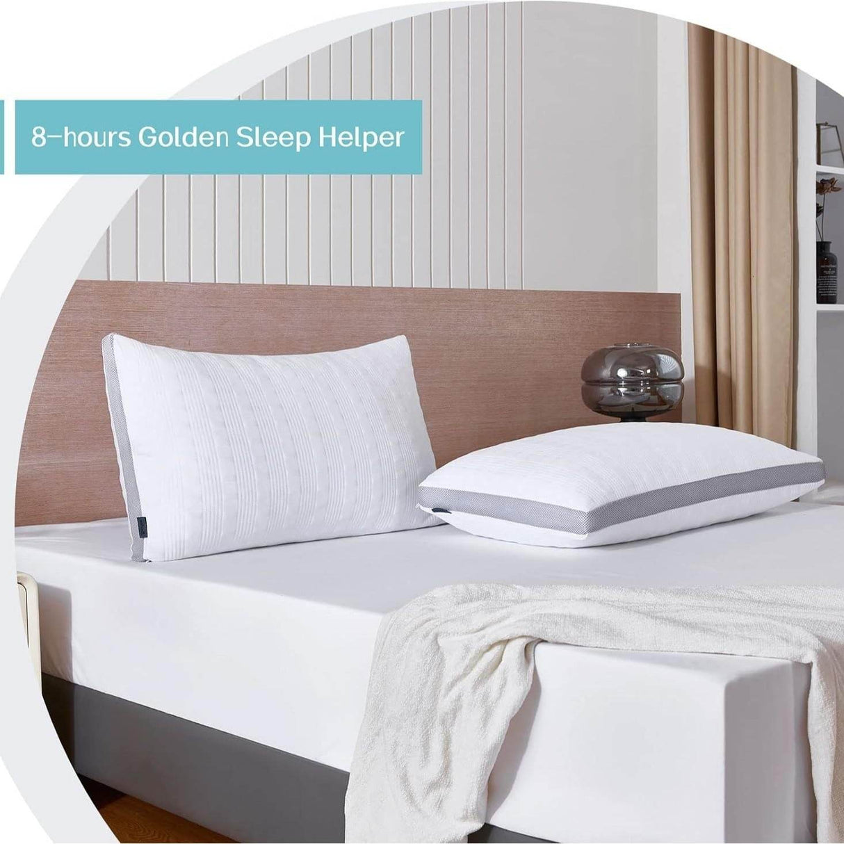 Cooling Memory Foam Cervical Pillow for Adults - Sleep Galleria