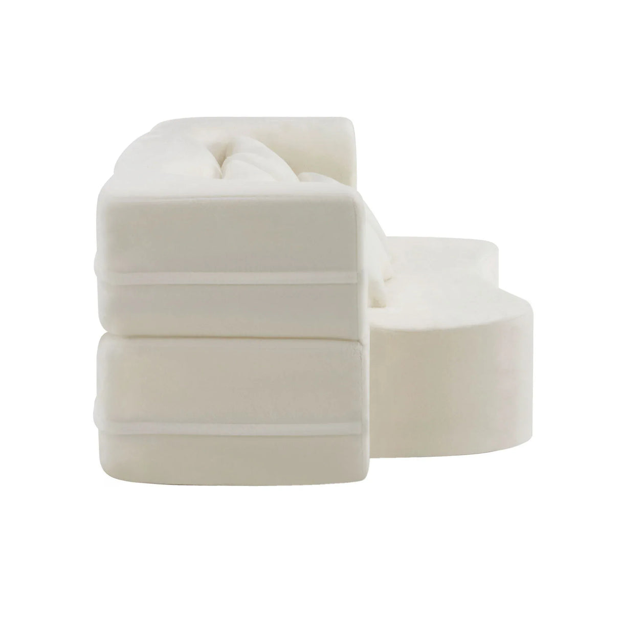 Queen Plush High-Density Foam Folding Futon Sofa Mattress - Omega Lifestyles