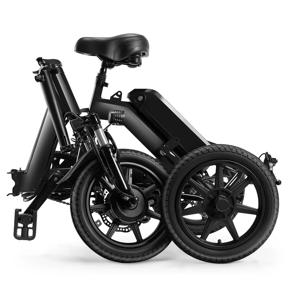 Adult Folding Electric 350W Motor 2-Seat Carbon Steel Trike - Omega Lifestyles