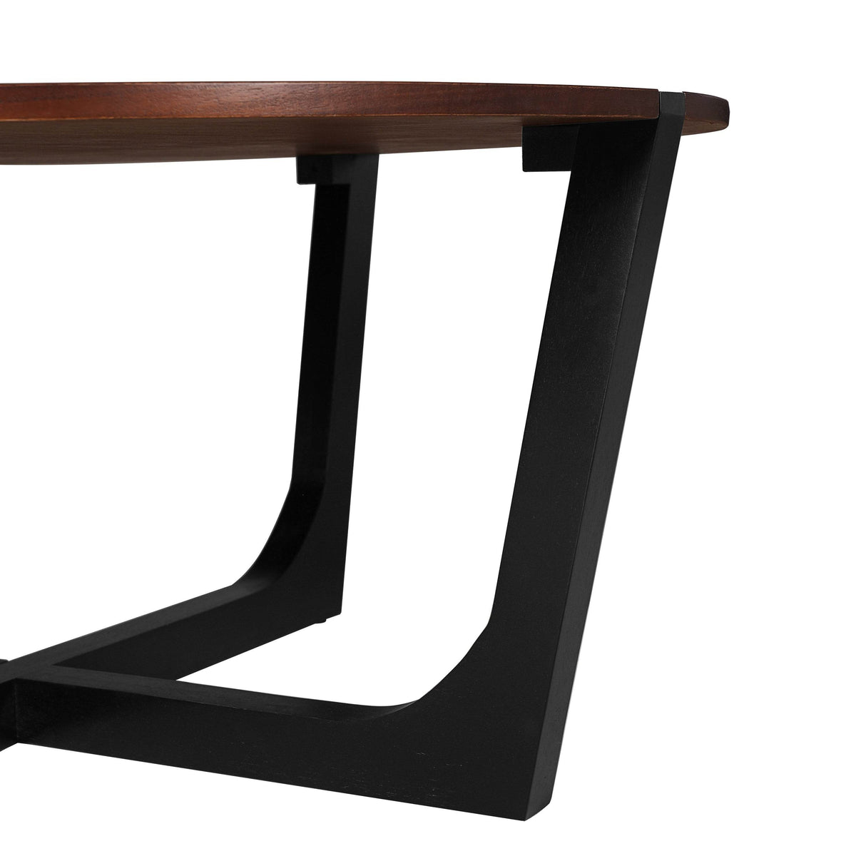 Acacia Solid Wood Round Coffee Table 44-Inch - Sleep Galleria