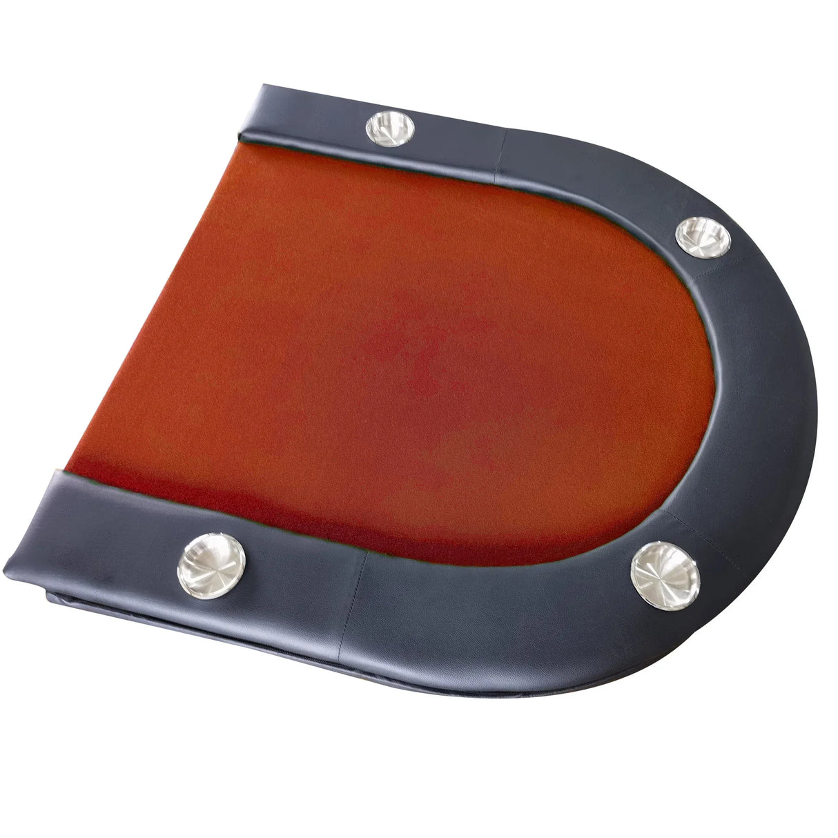 Foldable 73-Inch Red Wood Poker Table With Cup Holders - Omega Lifestyles