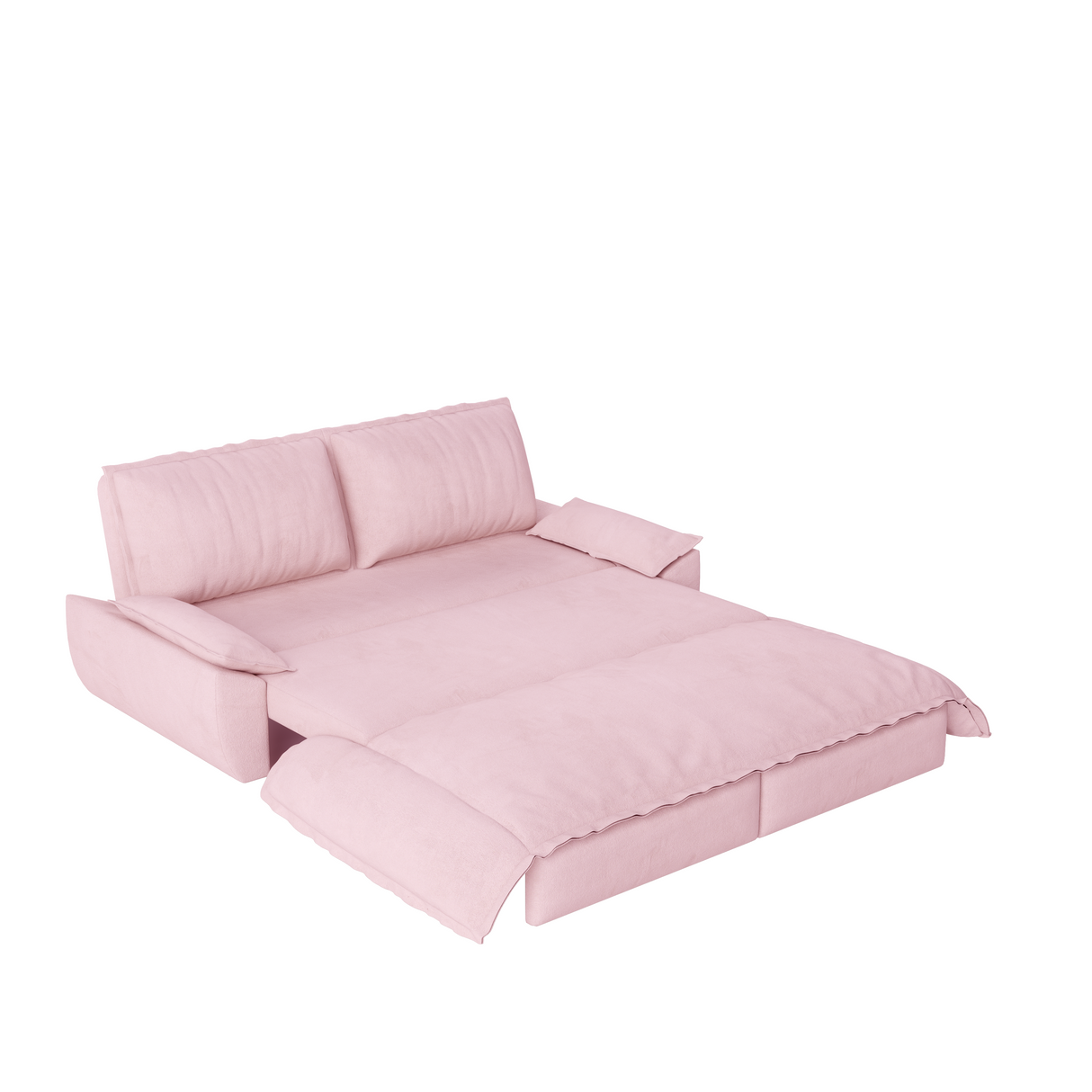 3-in-1 Convertible Velvet Sleeper Sofa Bed
