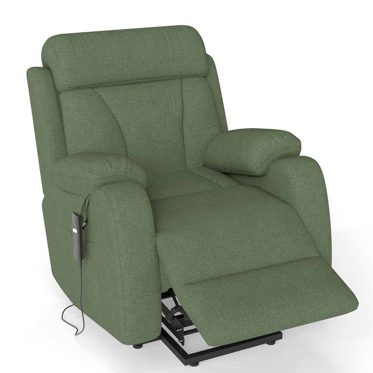 Power Lift Recliner Medium-Soft Snowflake Velvet Chair - Omega Lifestyles