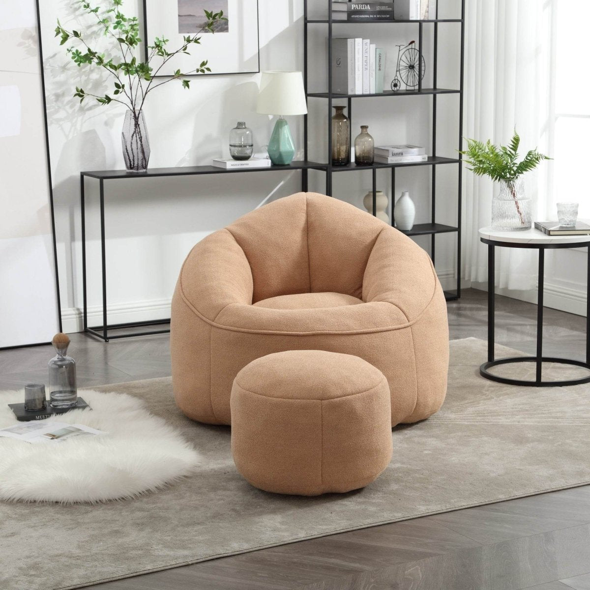 Microfiber Foam Filled Bean Bag Chair - Sleep Galleria