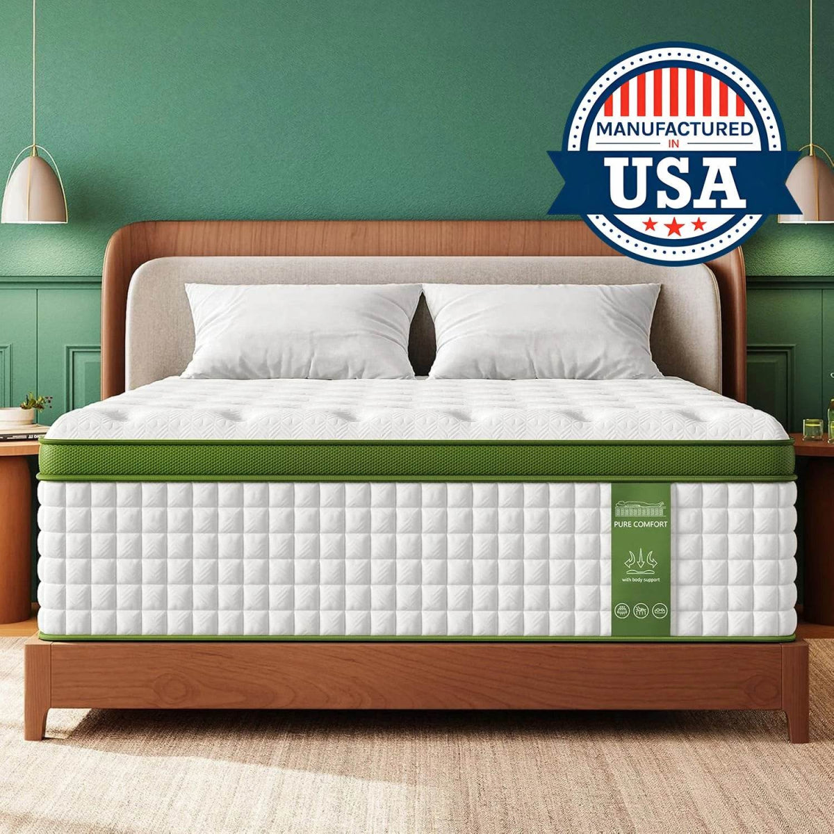 Medium 12-Inch Gel Memory Foam Hybrid Mattress - Sleep Galleria