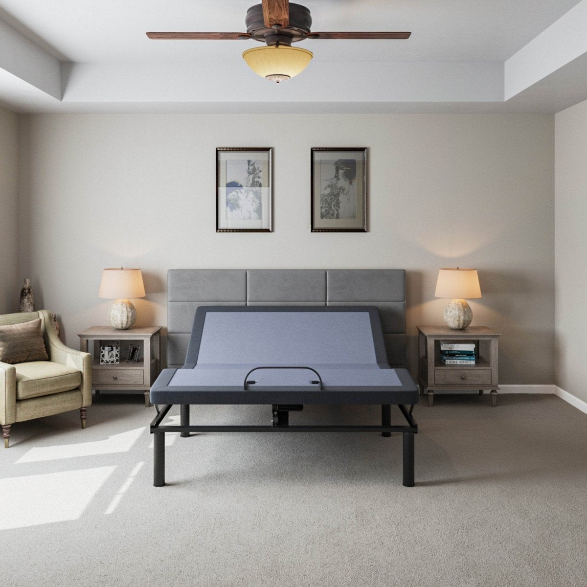 Queen Adjustable Steel Base With Full-Range Positions - Sleep Galleria