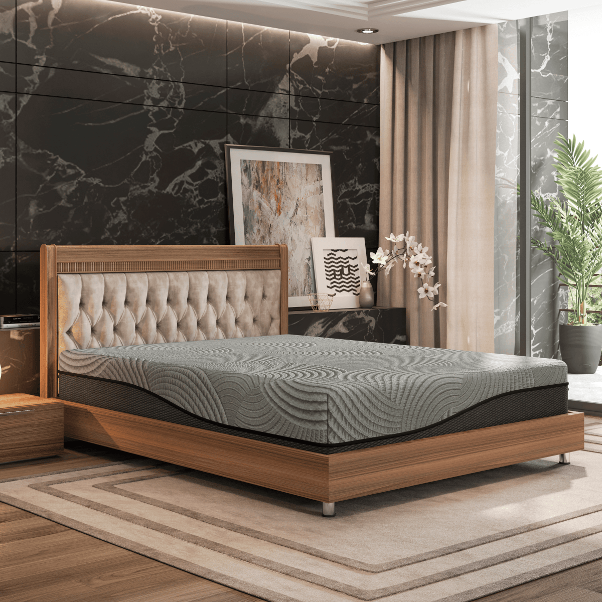Soft 12-Inch Gel-Infused Cooling Memory Foam Mattress - Sleep Galleria