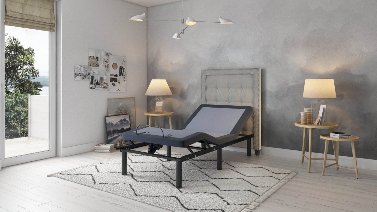 Twin Adjustable Bed Base With Wireless Remote Controls - Sleep Galleria