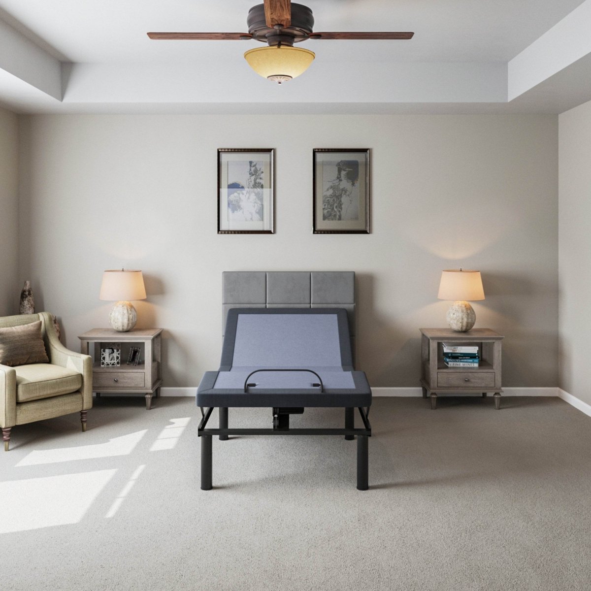 Twin Steel Adjustable Bed Base With Programmable Memory - Sleep Galleria