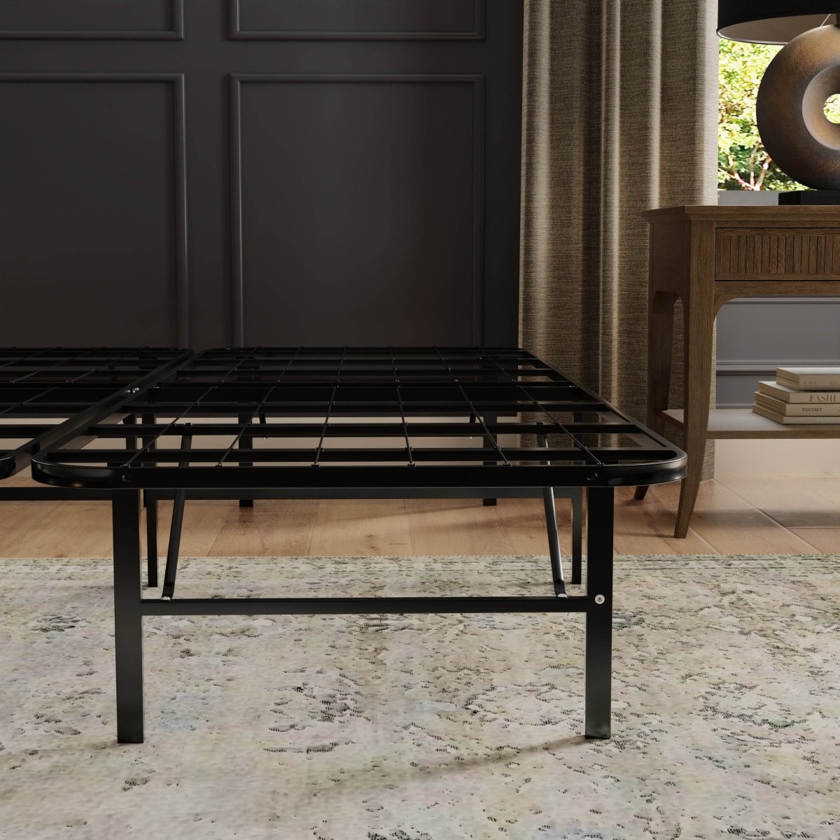 Twin Steel Platform Bed Foundation Frame - Sleep Galleria