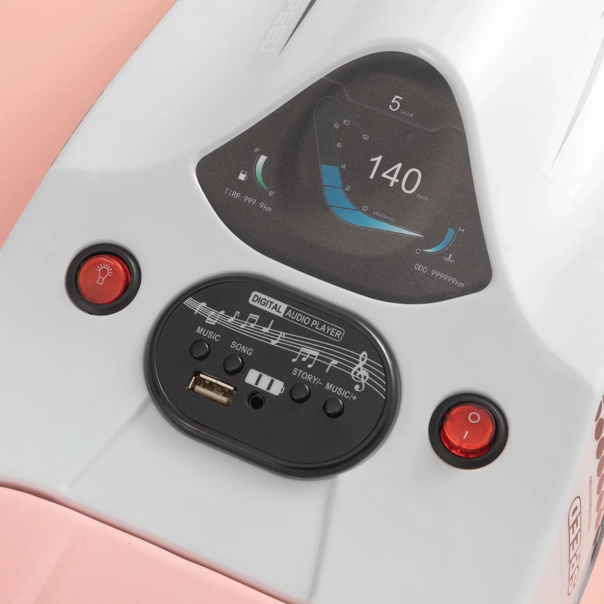 Electric Kids Racing Car With Lights And Music - Omega Lifestyles