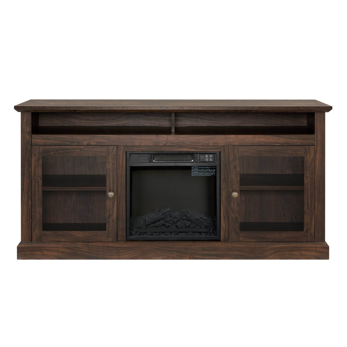 Modern American Traditional Fireplace TV Stand Console - Omega Lifestyles