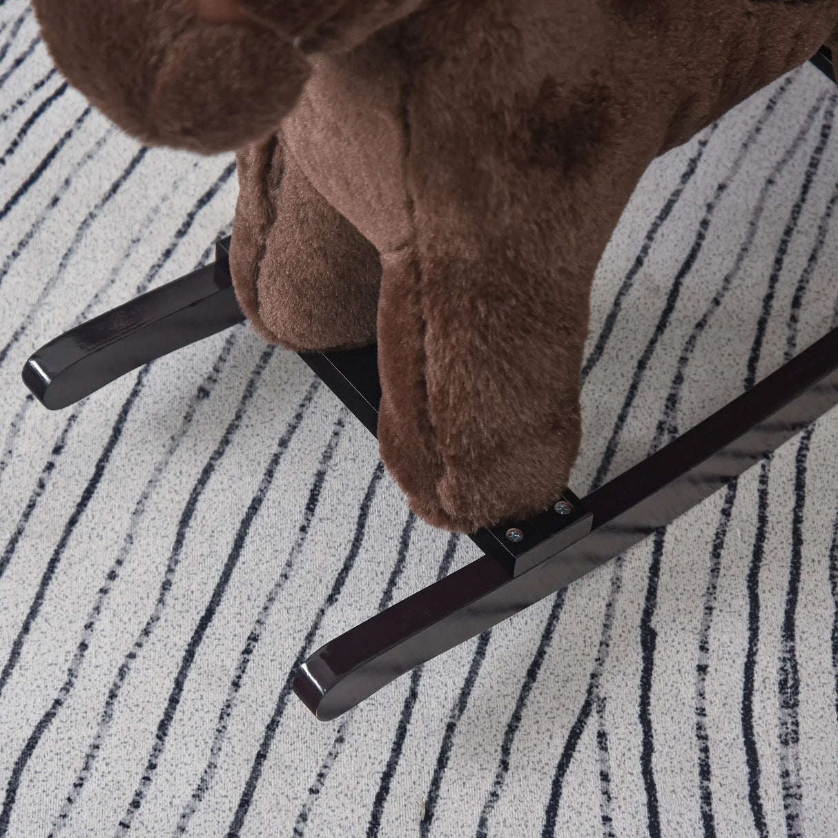 Kids Plush Ride-On Rocking Horse With Sounds and Bear Toy - Omega Lifestyles