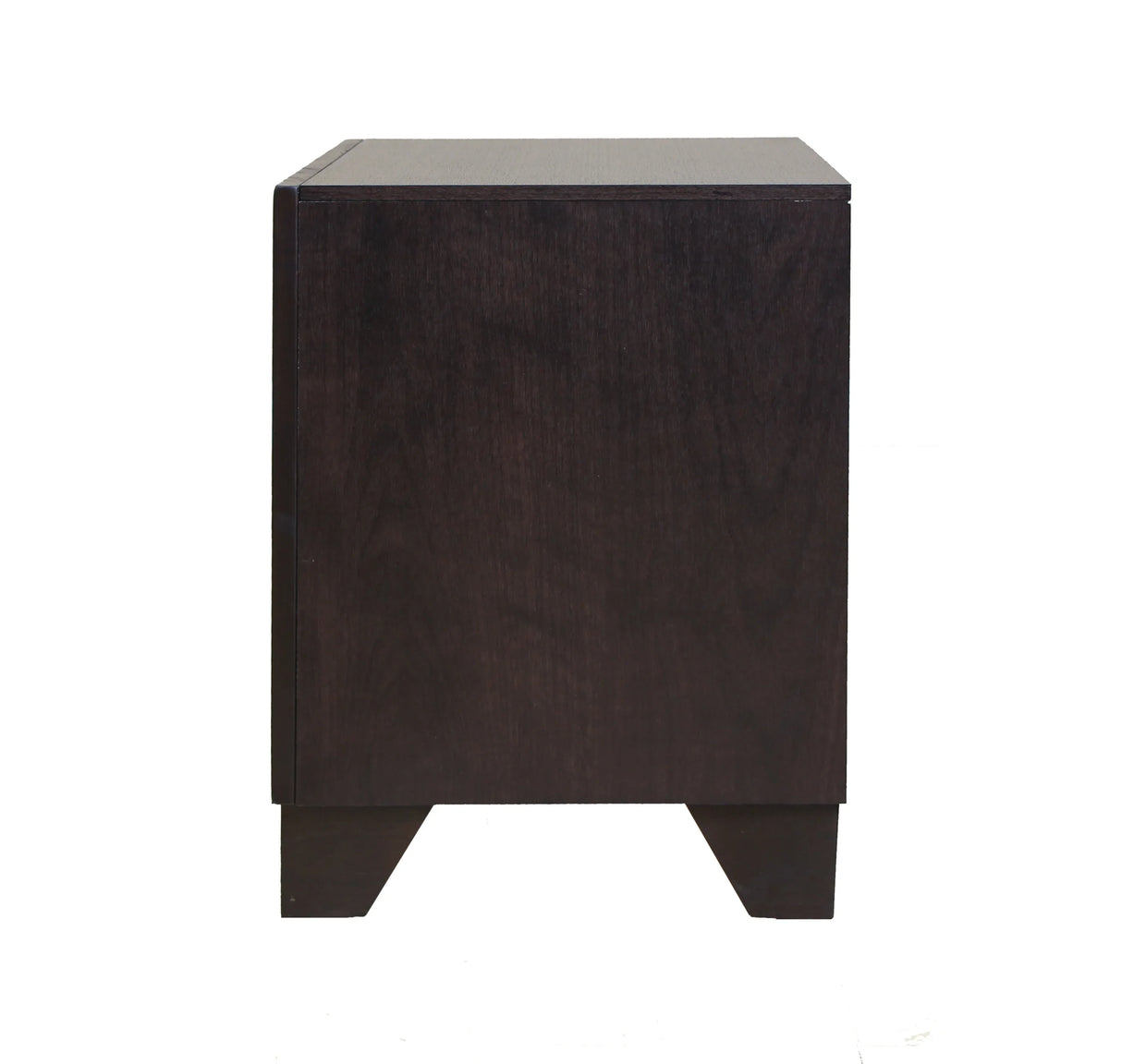 Espresso Synthetic Wood 2-Drawer Nightstand - Omega Lifestyles