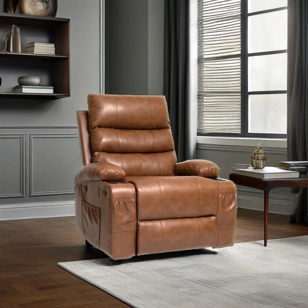 Electric Power Lift Recliner Chair With Vibration Massage - Omega Lifestyles