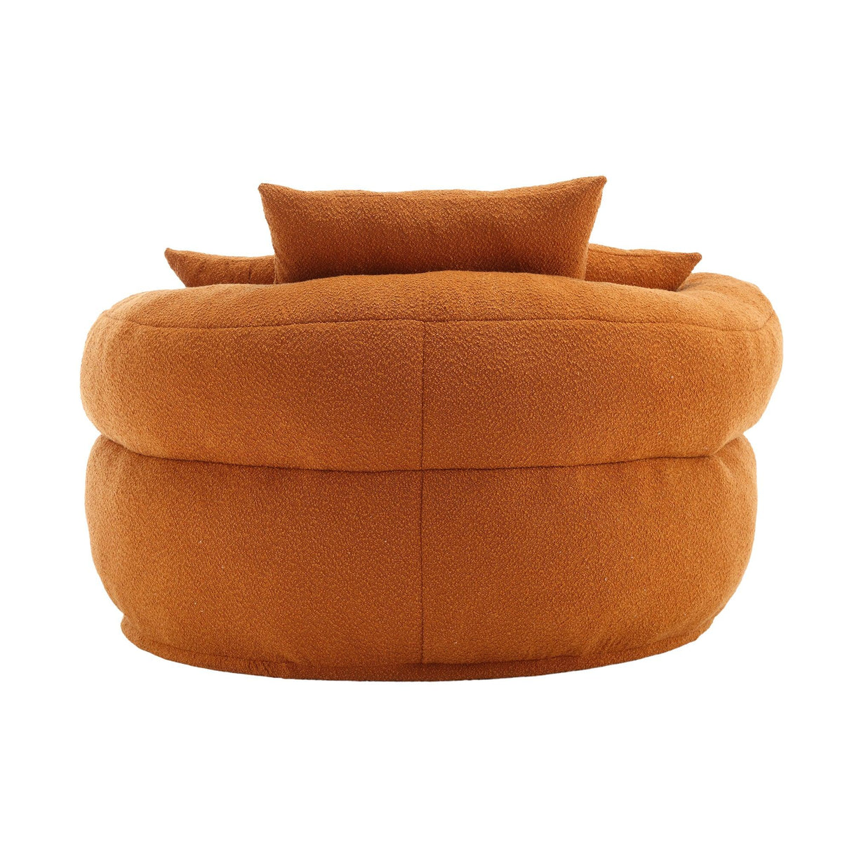 Modern Chenille Foam Circular Sleeper Chair With Pillows - Omega Lifestyles