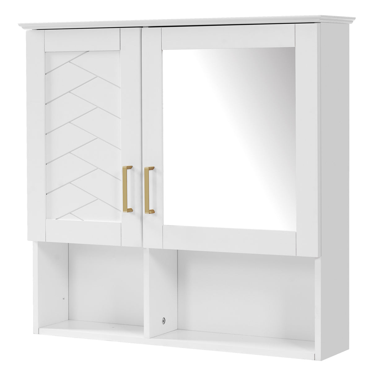Wall Mounted Medicine Cabinet With Adjustable Shelves Soft Close Doors