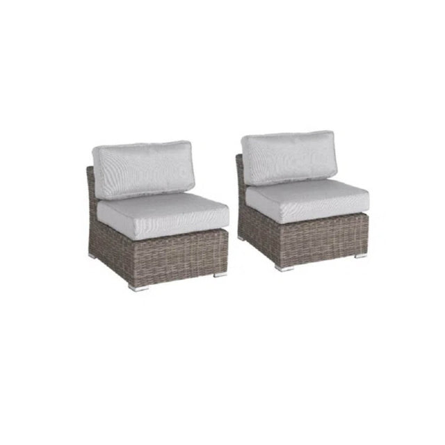 5-Person All-Weather Wicker Outdoor Sectional Seating Group - Omega Lifestyles