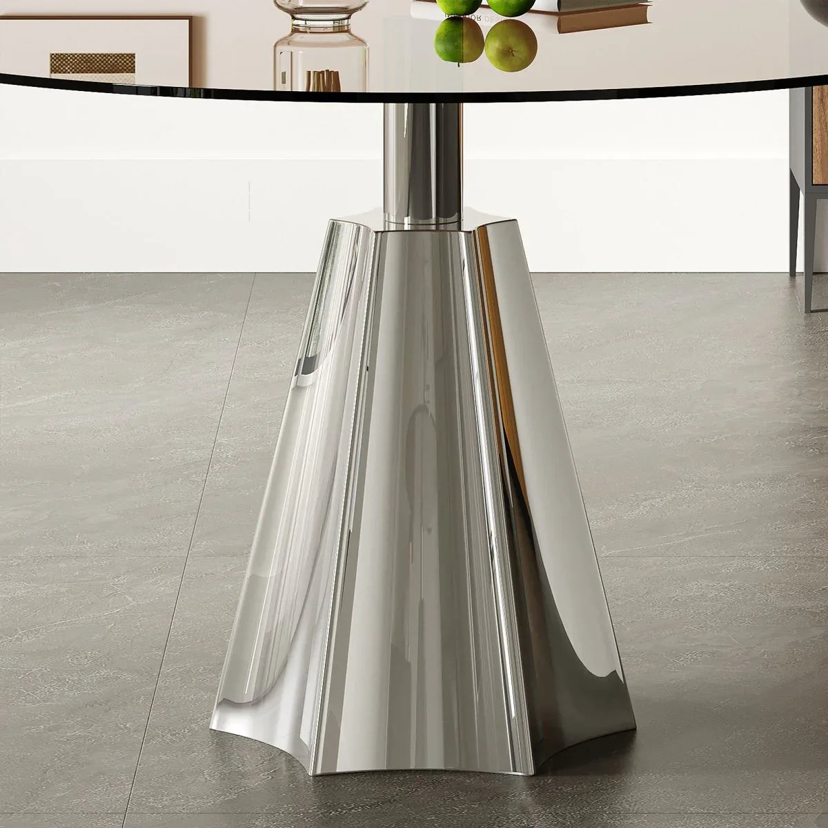 5-Piece Mid-Century 35-Inch Round Dining Table Set - Omega Lifestyles