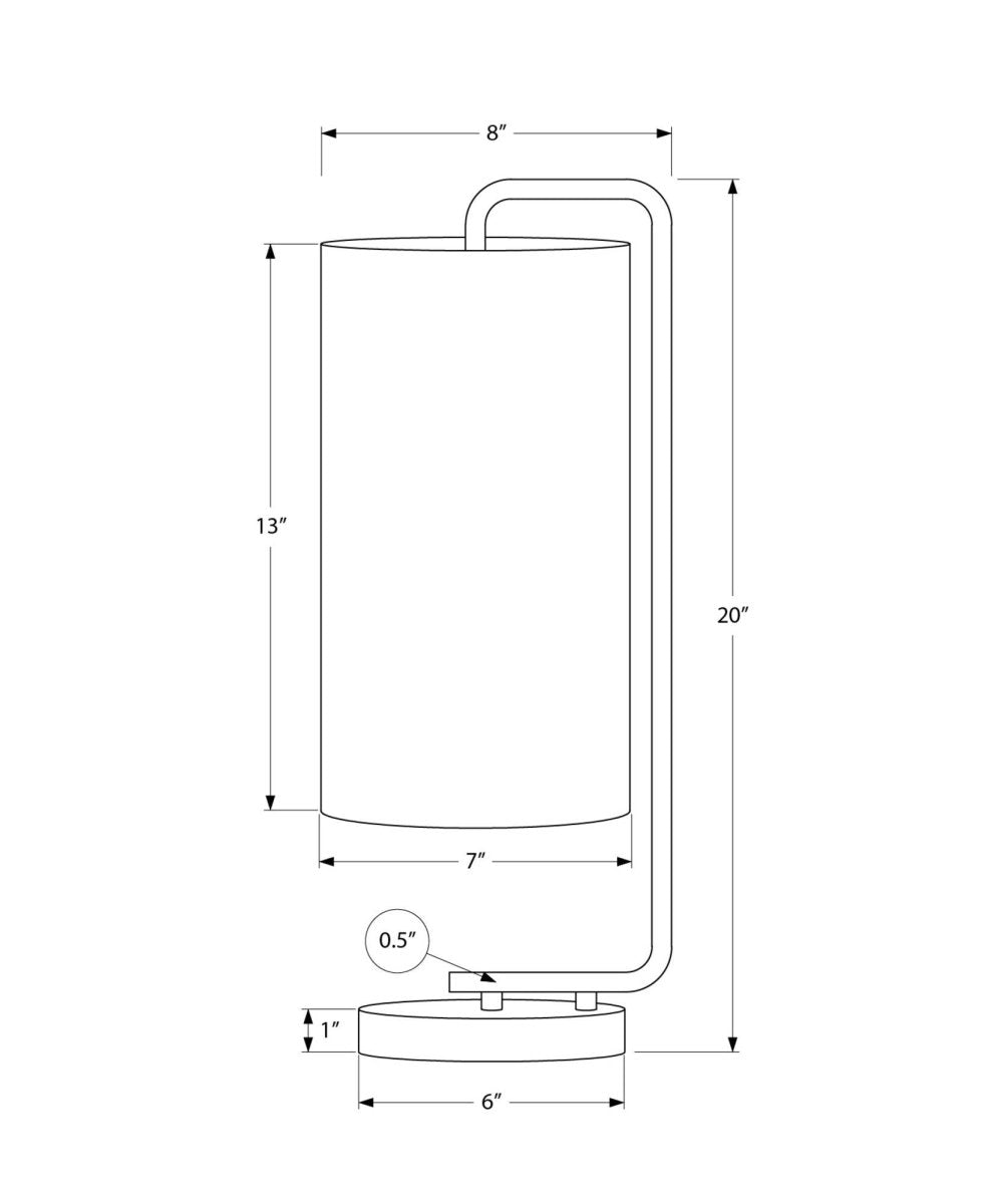Contemporary 20-Inch Linen Shade Table Lamp - Sleep Galleria