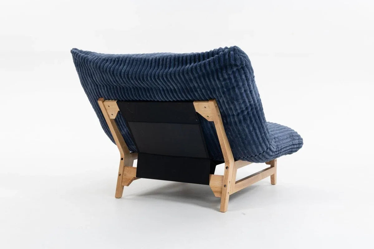 Corduroy Plush Bean Bag Chair With Backrest - Omega Lifestyles