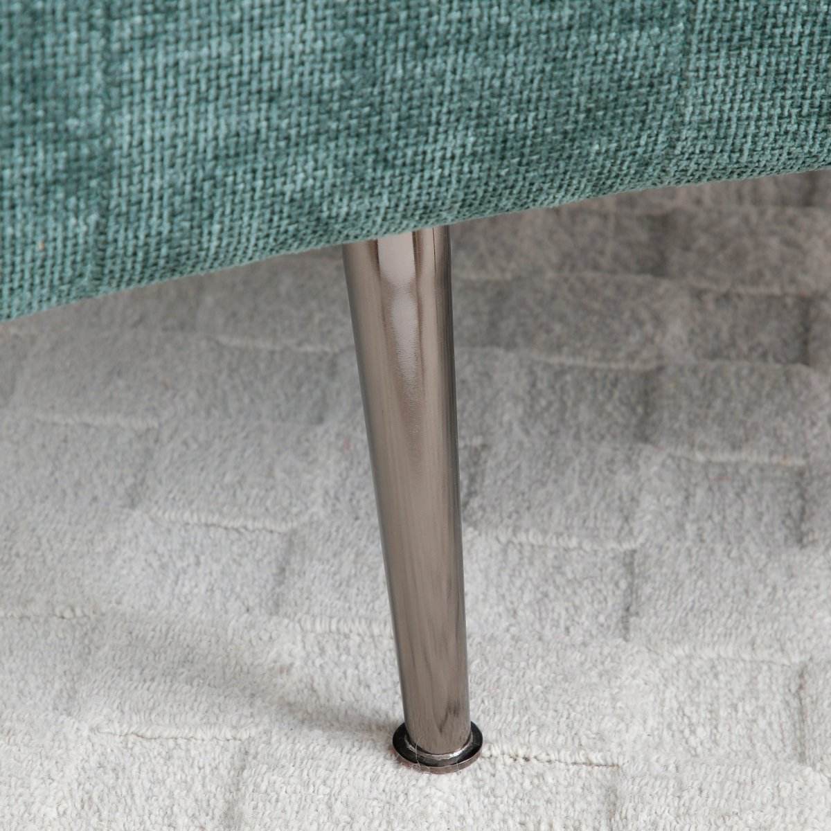 Extra Large Chenille Barrel Chair With Ottoman - Omega Lifestyles