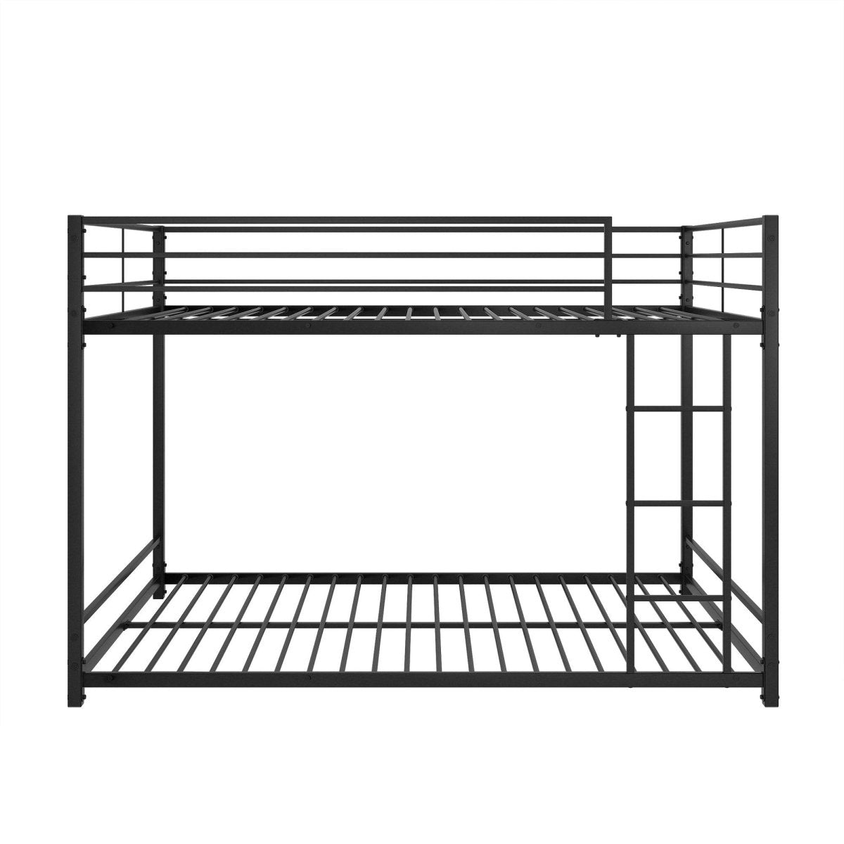 Full Over Full Metal Bunk Bed With Safety Guardrails - Blissora - Omega Lifestyles