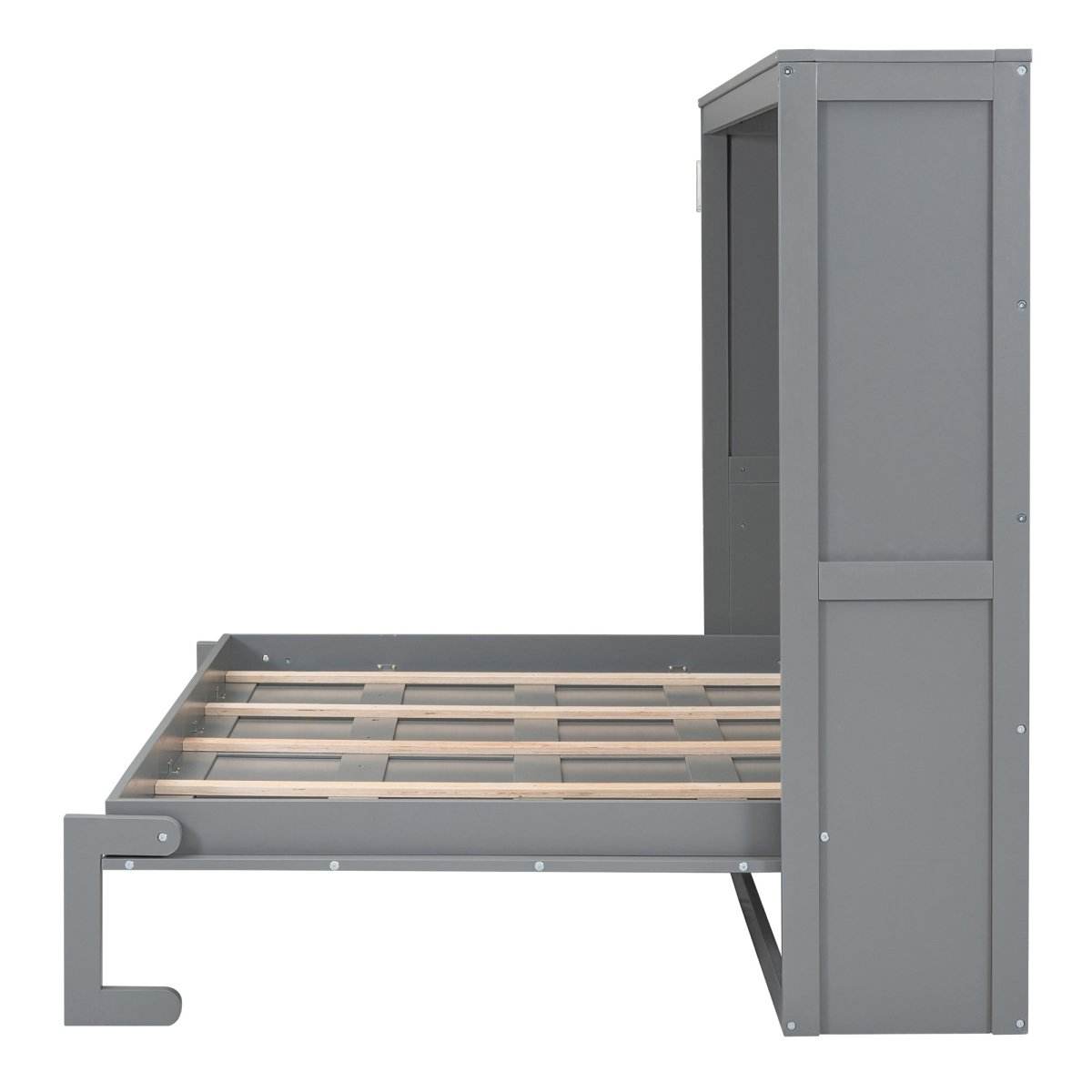 Full Size Gray Plywood Multi-Function Murphy Bed - Sleep Galleria